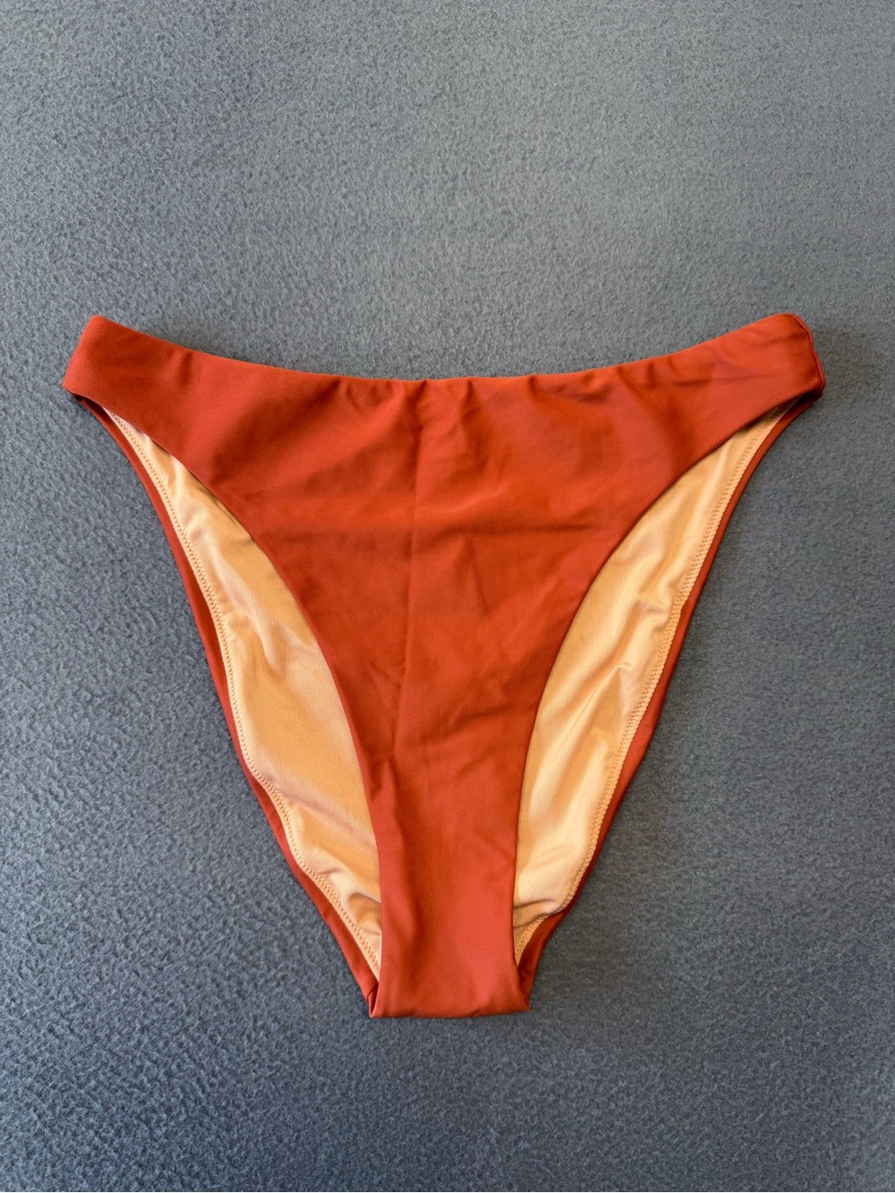 J. Crew Rust Orange High‑Cut Bikini Bottom